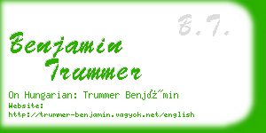 benjamin trummer business card